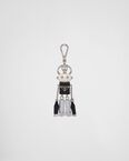 Saffiano leather Robot bag charm