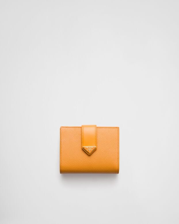 Small Saffiano and smooth leather wallet, , hi-res