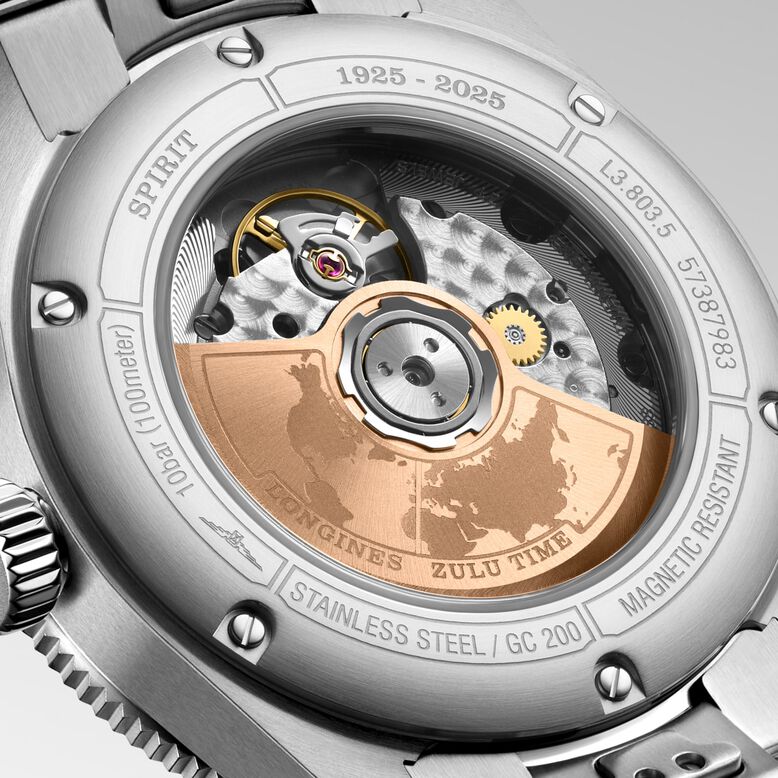 Spirit Zulu Time 1925 39mm Mens Watch Black 18ct Rose Gold, , hi-res