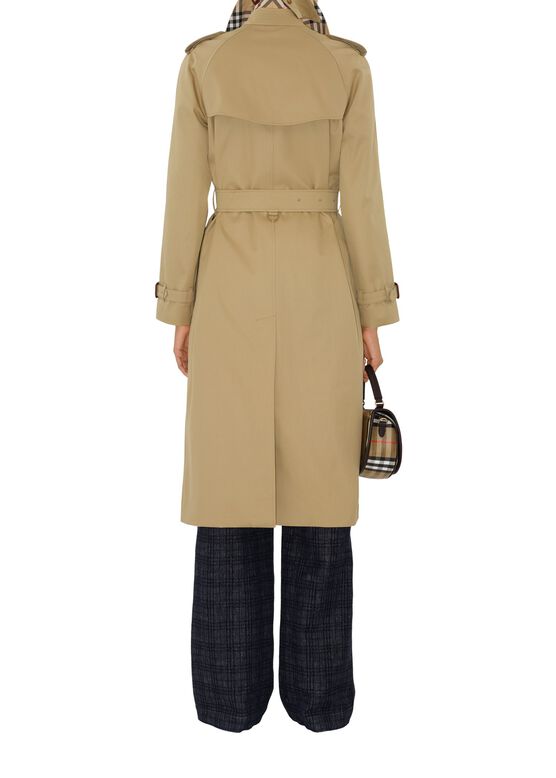 Long Gabardine Waterloo Trench Coat, , hi-res