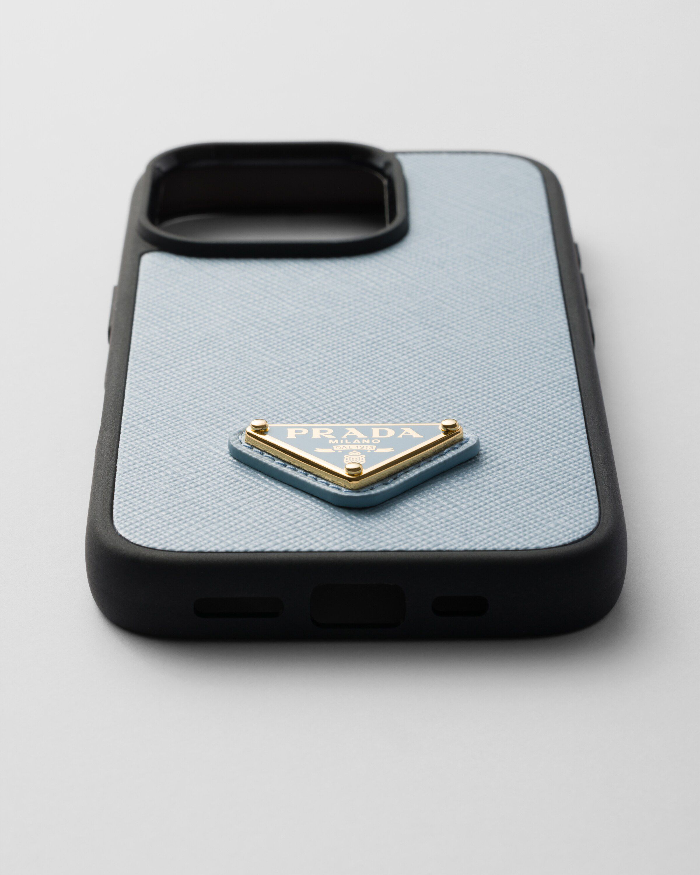 Saffiano leather case for iPhone 16 Pro