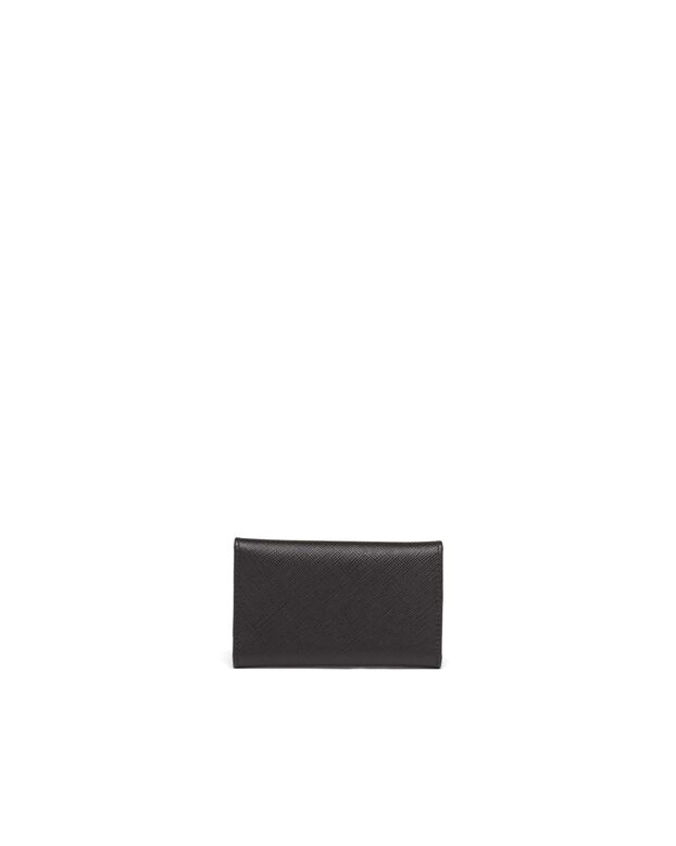 Saffiano leather key case, , hi-res