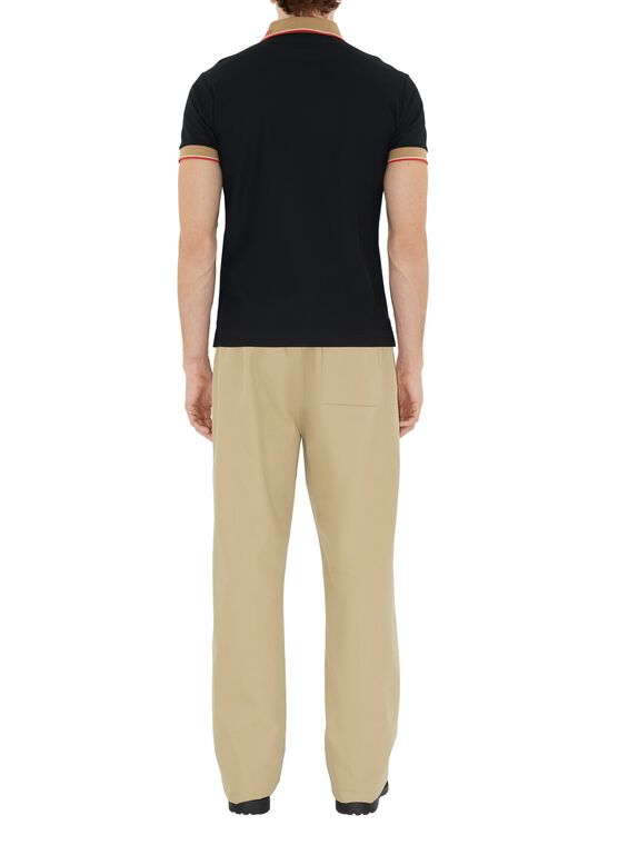 Logo Collar Cotton Polo Shirt, , hi-res