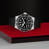 Black Bay 41mm steel case black rubber strap, , hi-res