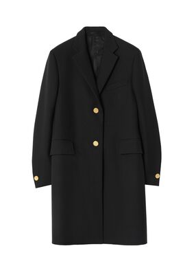 Wool Blend Tailored Coat