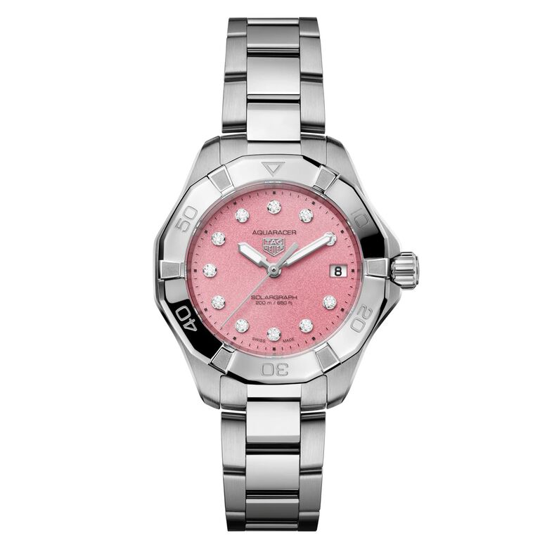 Aquaracer Professional 200 Solargraph 34mm Ladies Watch Pink, , hi-res
