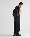 Re-Nylon and Saffiano leather backpack, , hi-res