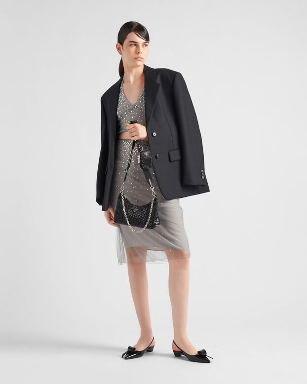Prada Re-Edition 2005 satin bag with crystals, , hi-res