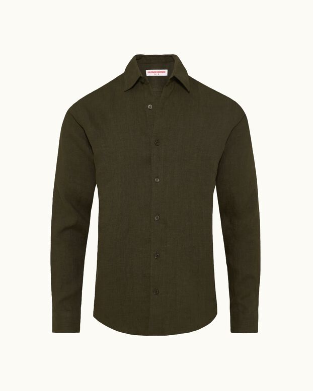 Giles Stitched Bayleaf Green, , hi-res