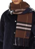 Contrast Check Cashmere Scarf, , hi-res
