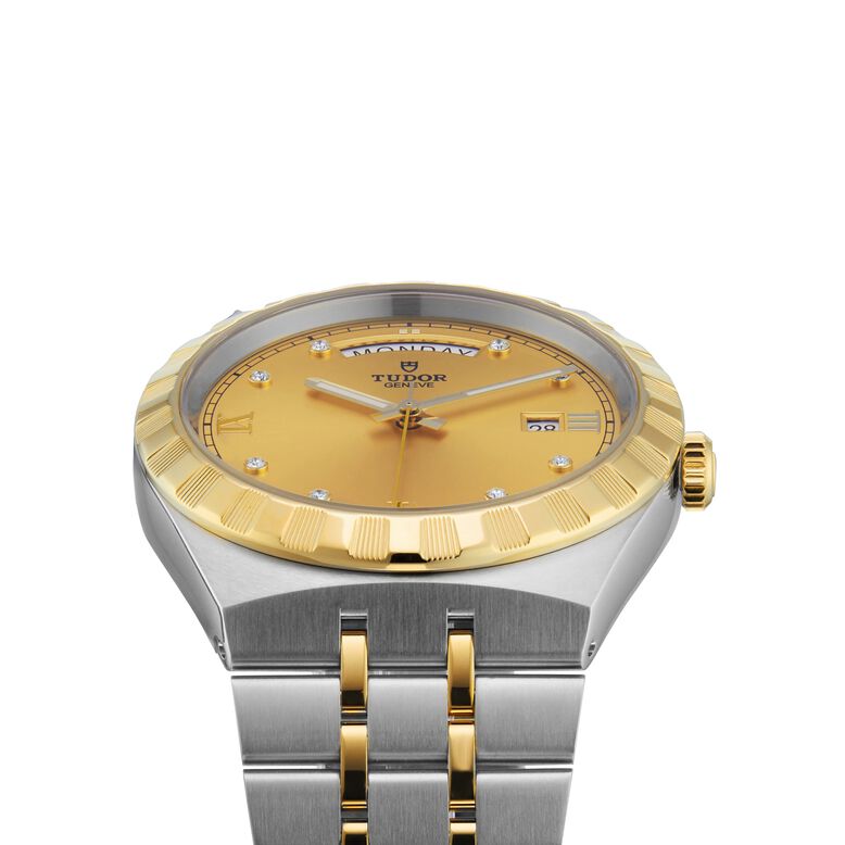 Royal Date Day 41mm, Steel Case, Champagne Dial, , hi-res