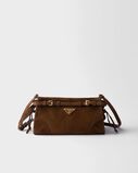 Prada Bonnie small suede shoulder bag, , hi-res