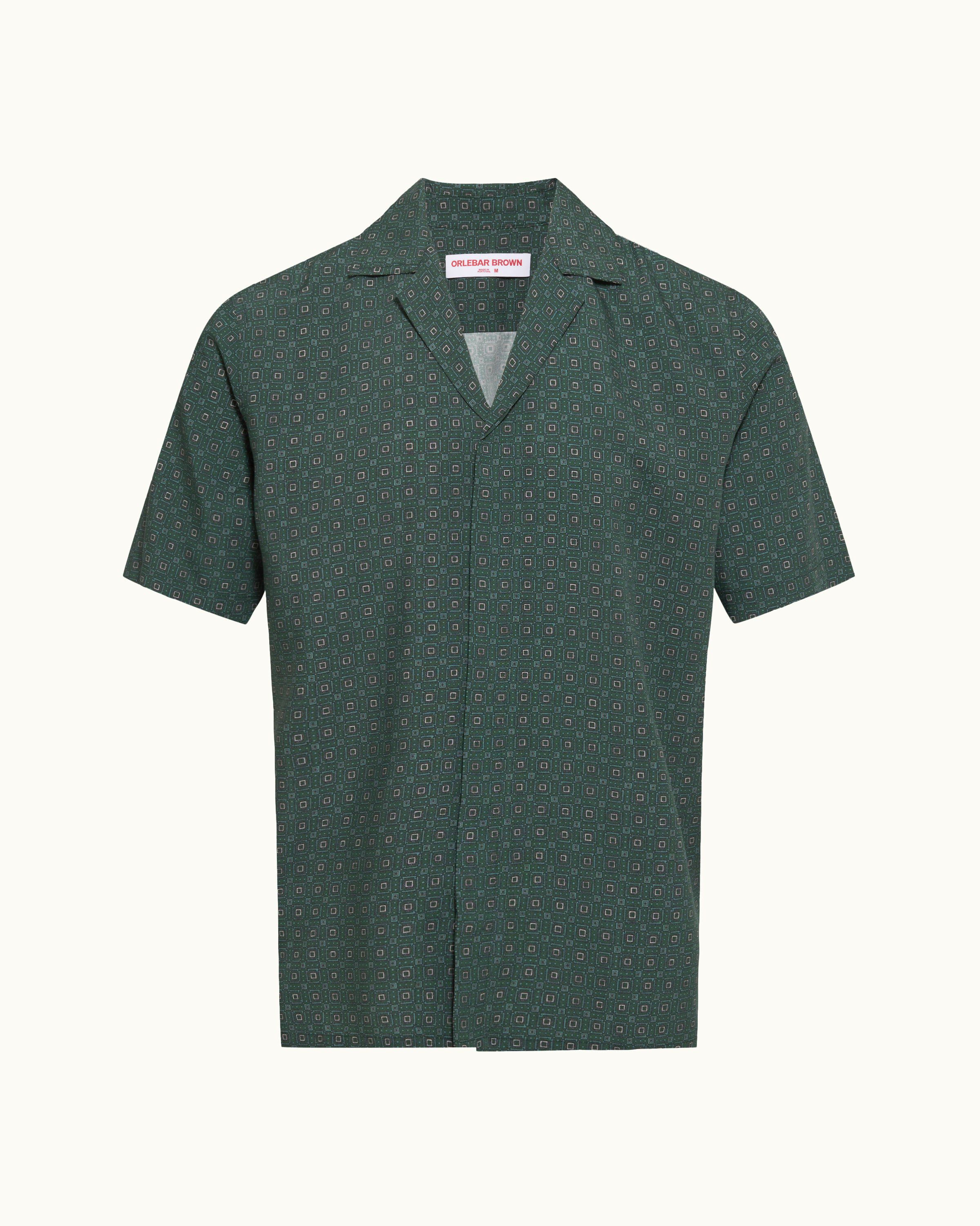 Orlebar Brown Maitan Solstice Tarragon Green Shirts | Heathrow Reserve ...