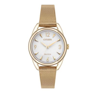 Ladies Eco-Drive Silhouette Stainless Steel Watch EM0683-55A