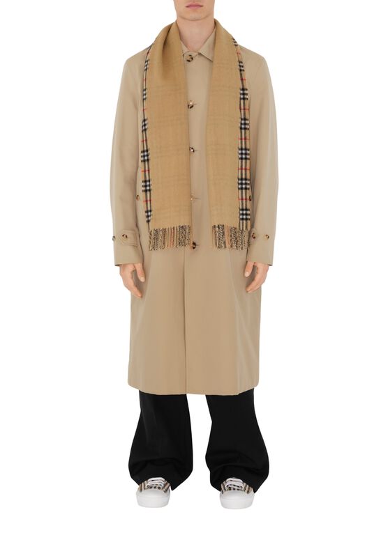 Reversible Check Cashmere Scarf, , hi-res