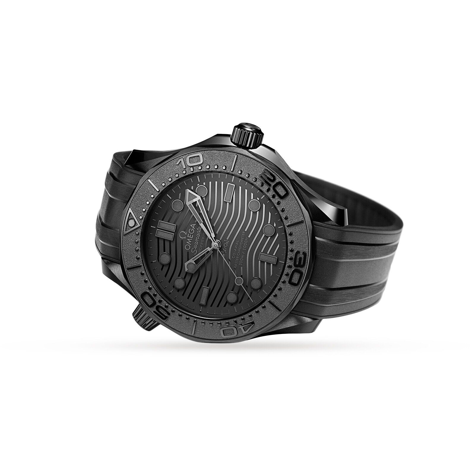 Omega black ceramic sale seamaster