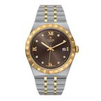 Royal S&G 38mm Steel Case Diamond-Set Chocolate Dial