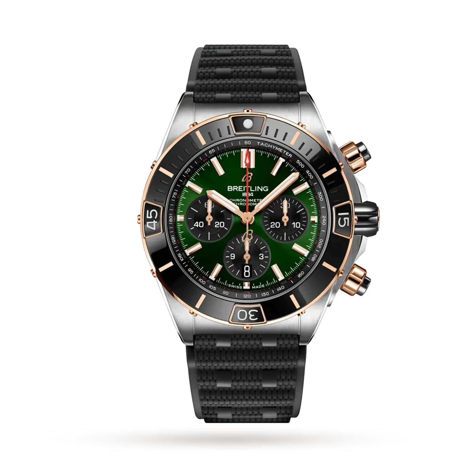 Breitling chronomat store rubber strap