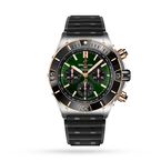 Super Chronomat B01 44 Stainless Steel & 18k Red Gold Rubber Strap Watch
