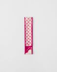 Printed silk twill skinny scarf