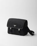 Re-Nylon and Saffiano leather shoulder bag, , hi-res