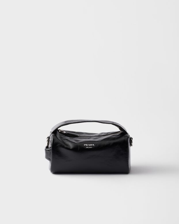 Leather shoulder bag, , hi-res
