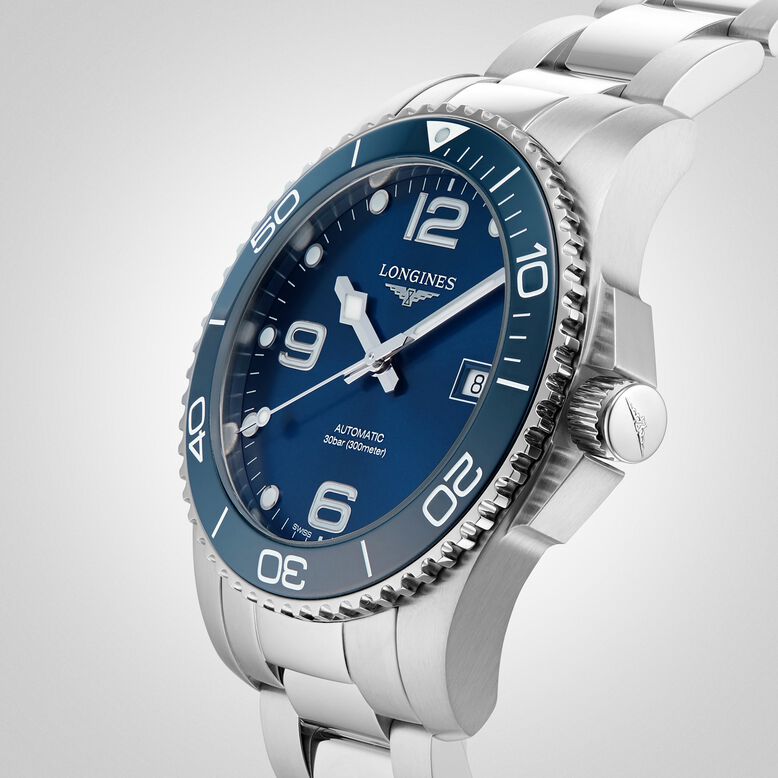 HydroConquest Blue Dial 41mm Automatic Diving Mens Watch, , hi-res