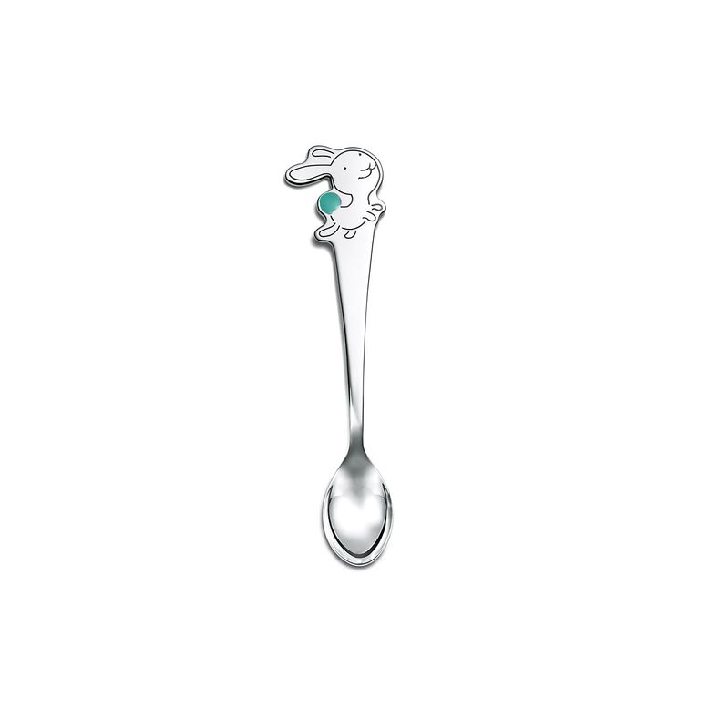 Tiny Tiffany Rabbit Baby Spoon in Sterling Silver, , hi-res