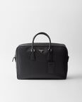 Saffiano leather briefcase