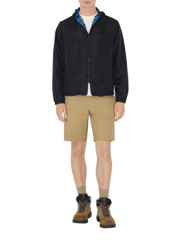 Reversible Check Hooded Jacket, , hi-res