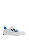 Leather and Check Terrace Sneakers​, , hi-res