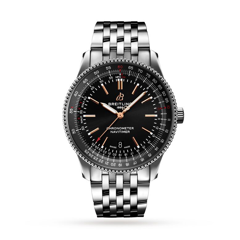 Navitimer Automatic 41 Stainless Steel Watch, , hi-res