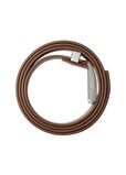 Leather Engraved Check Belt, , hi-res