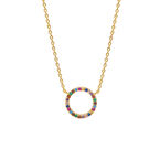 Multi CZ Circle Necklace