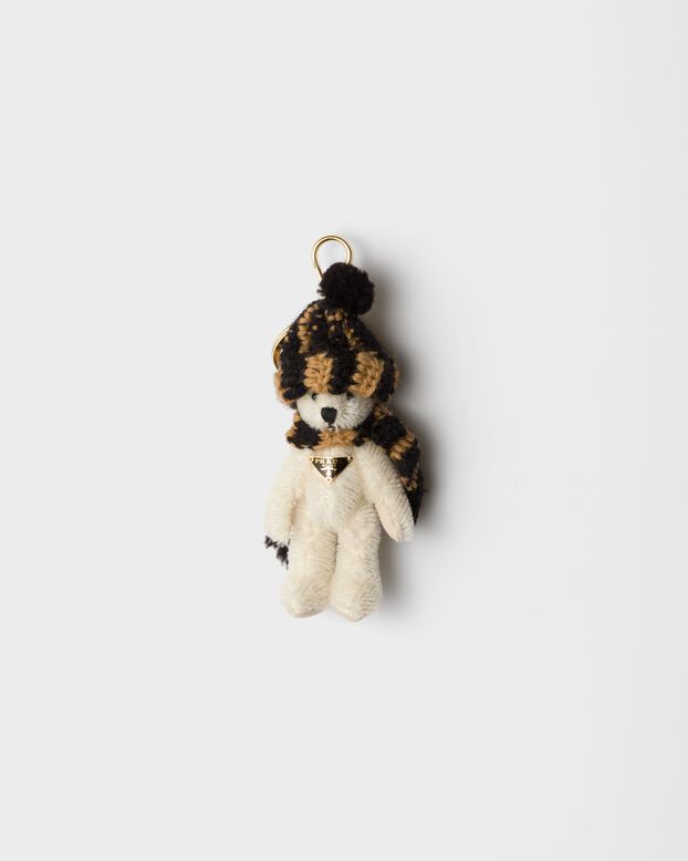 Teddy keychain charm, , hi-res