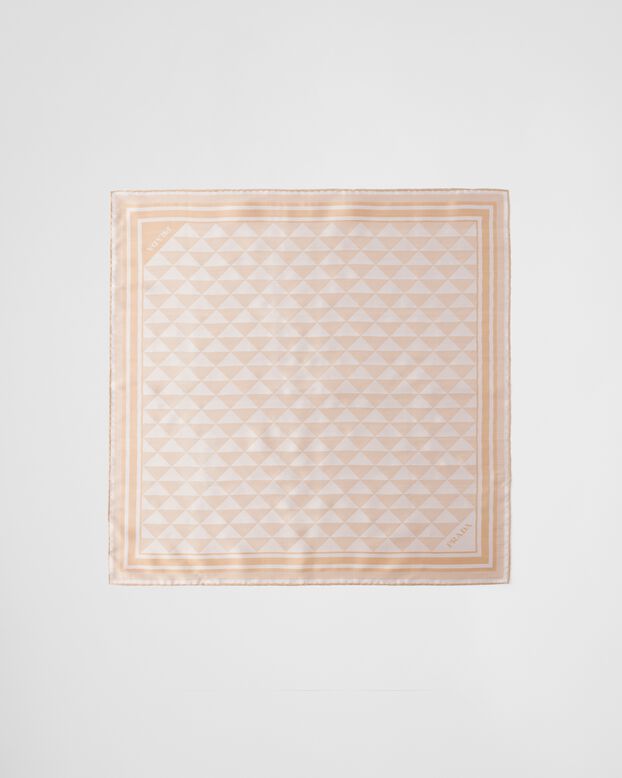 Printed silk scarf 55x55, , hi-res