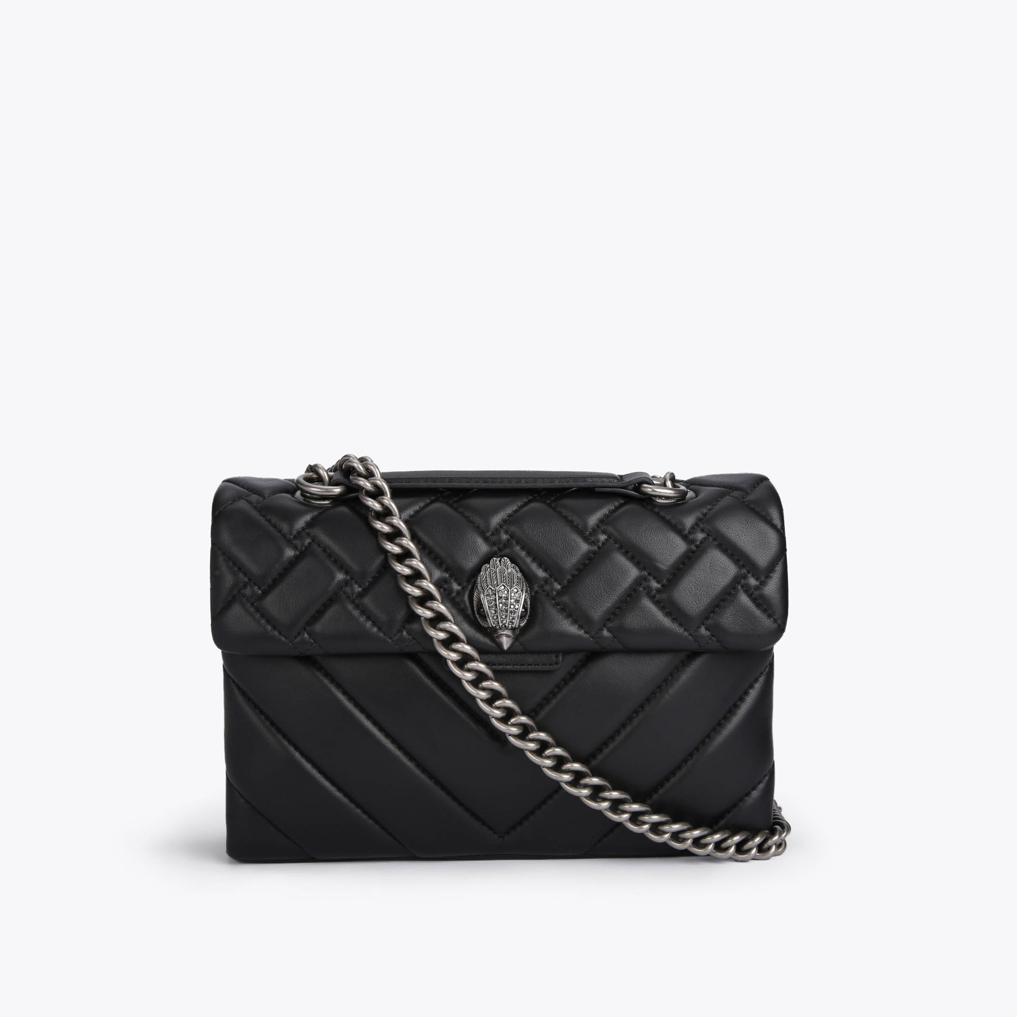 Kurt Geiger London Leather Kensington X Bag Crossbody Heathrow Reserve Collect