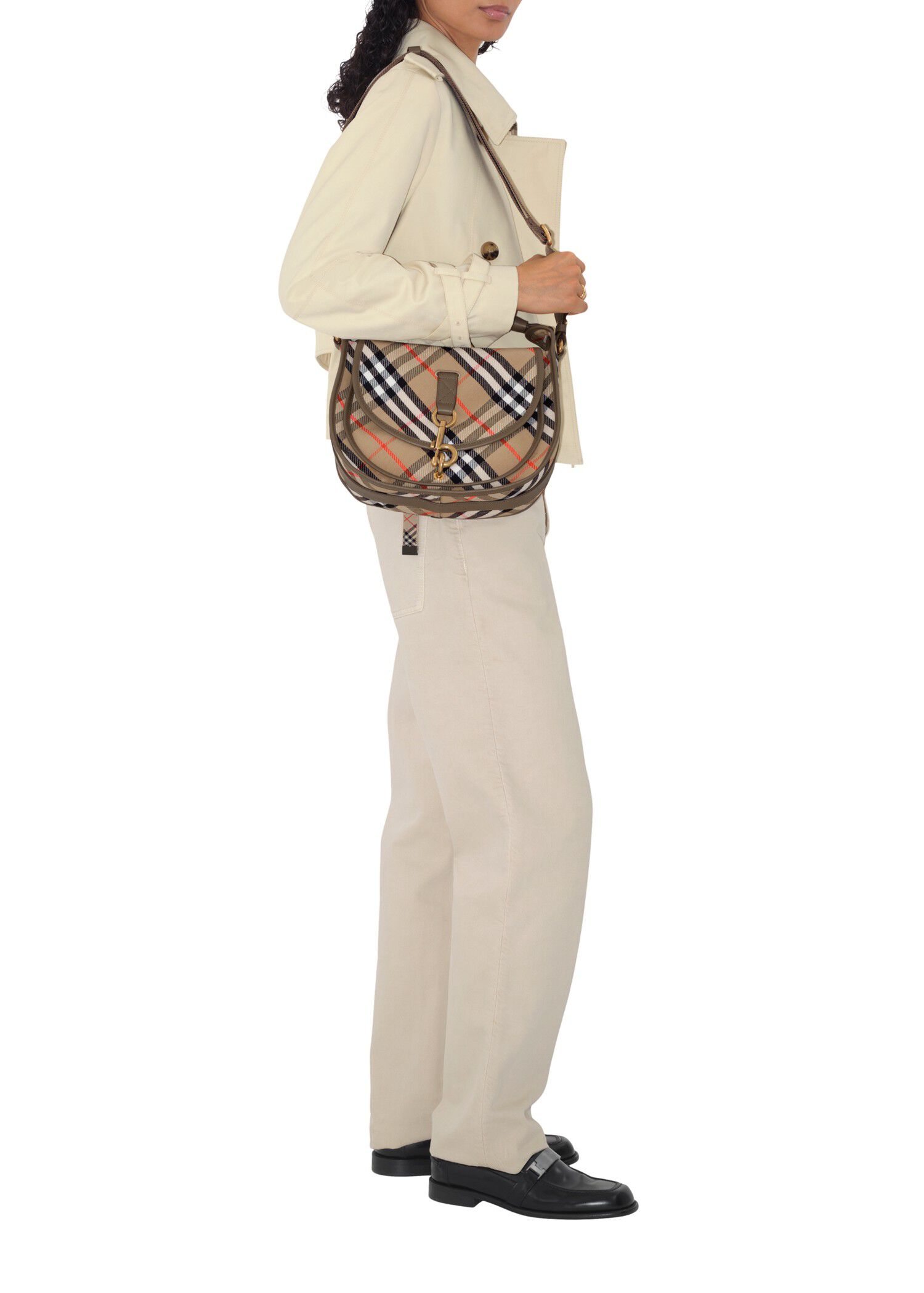 ショルダーバッグ・ポシェット Burberry B Clip Small Messenger Bag In Suede Burberry Small B Clip messenger bag | TheDoubleF