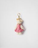 Teddy bag charm with metal ring, , hi-res