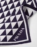 Printed silk twill scarf, , hi-res