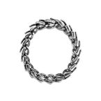 Tiffany Forge Medium Link Bracelet in Blackened Sterling Silver - Size Large