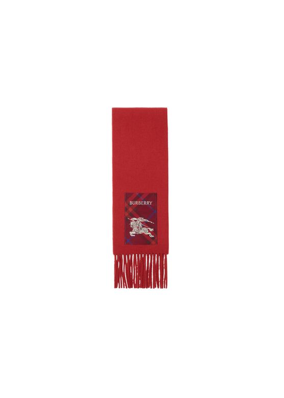 Check Label Cashmere Scarf, , hi-res