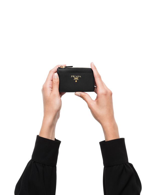 Saffiano Leather Keychain, , hi-res