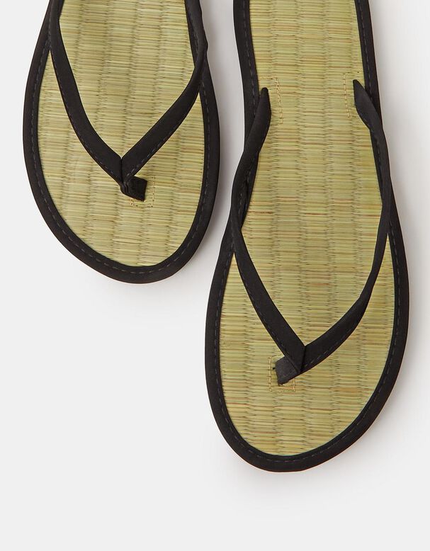 Plain Seagrass Flip Flops, , hi-res