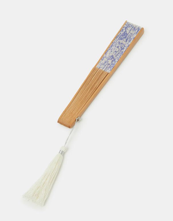 Floral Print Foldable Fan, , hi-res