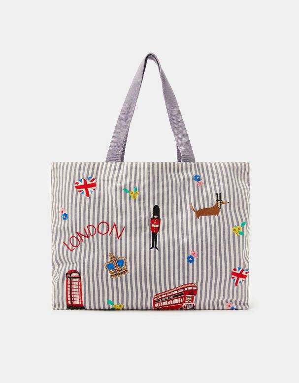 London Stripe Shopper Bag, , hi-res