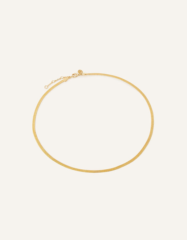 14ct Gold-Plated Snake Chain Necklace, , hi-res