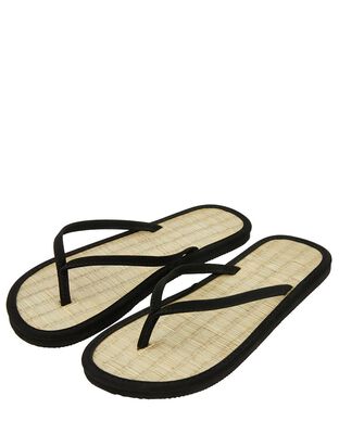Plain Seagrass Flip Flops