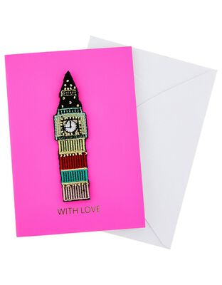 City Greetings Card with Big Ben Patch
