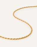 14ct Gold-Plated Twisted Rope Chain Necklace, , hi-res